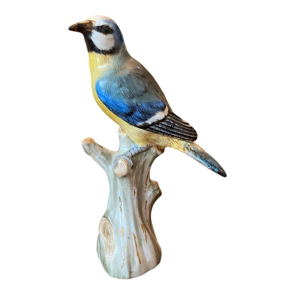 Antique 1700s - 1800s Meissen Eurasian Blue Tit Bird. Rare - Picture 4 of 13